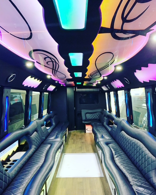 Luxury Party Bus Interior 30-36 Passengers